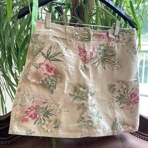 Bamboo Traders Tan Mini Cargo Skirt Resort Wear